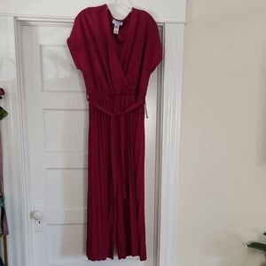 Elegant Burgundy Wrap Dress